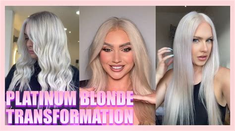 Going Platinum Blonde In 1 Session Youtube