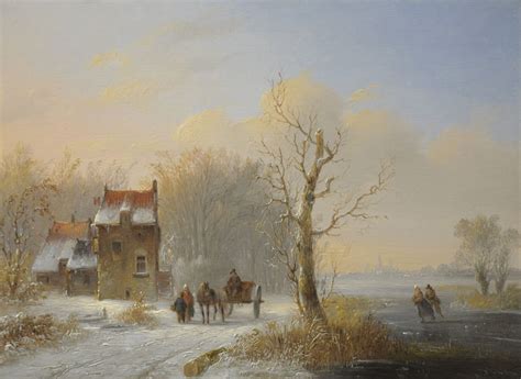 Jacobus Van Der Stok Paintings Prev For Sale Winter Scene With