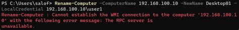 Powershell How To Fix The Rpc Server Is Unavailable And Access Is