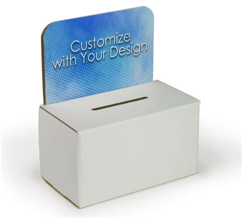 Custom Cardboard Enter To Win Box Full Color Printed Header