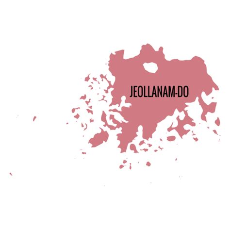 Jeollanam Do Province Map Transparent Png And Svg Vector File