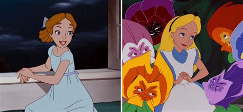 Selfish Female Disney Characters Alice In Wonderland Vs Wendy