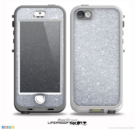 The Silver Sparkly Glitter Ultra Metallic Skin For The Iphone 5 5s Nuu