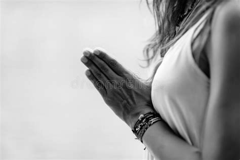 Meditating Close Up Female Hands Prayer Stock Image Image Of People