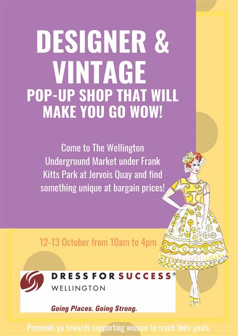 Designer And Vintage Pop Up Shop Dress For Success Wellington