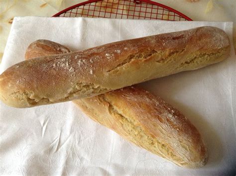 Faire du bon pain maison sans pétrir, sans robot et sans machine à pain façon baguette c'est préparation : Baguettes de pain maison