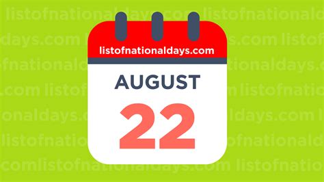 ¿qué Día Nacional Es El 22 De Agosto