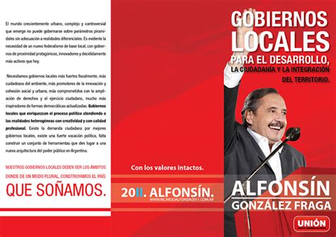 Campaña Política Alfonsín 2011 On Behance