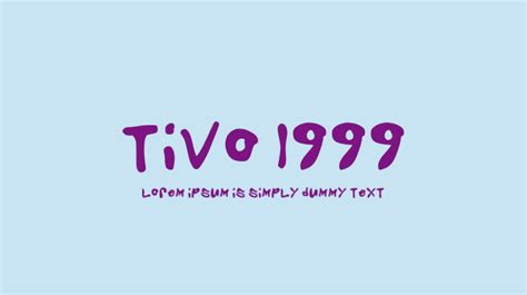 Tivo 1999 Font Download Free For Desktop And Webfont