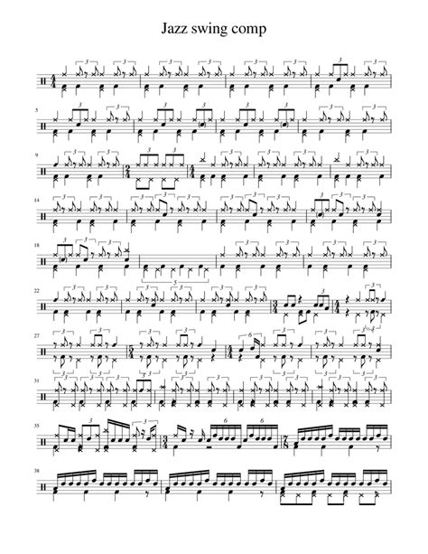 Jazz Swing Comp Mscz Sheet Music For Drum Group Solo Download And