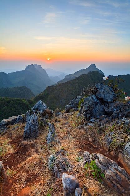 Premium Photo Landscape Sunset At Doi Luang Chiang Dao High Mountain