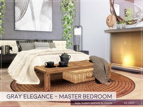 The Sims Resource Gray Elegance Master Bedroom