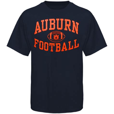 Auburn Tigers Reversal Football T Shirt Navy Blue