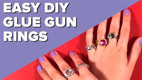 Easy Diy Glue Gun Rings Cheap And Easy Crafts Youtube