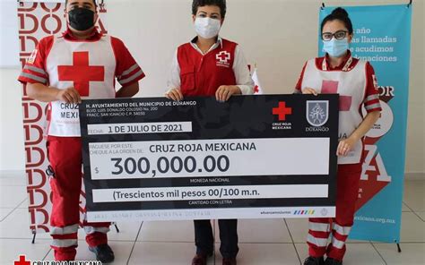 Entrega Salum Donativo De 300 Mil Pesos A La Cruz Roja Mexicana El