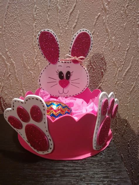 Canasta Goma Eva Easter Crafts Easter Bunny Crafts Easy Easter Crafts