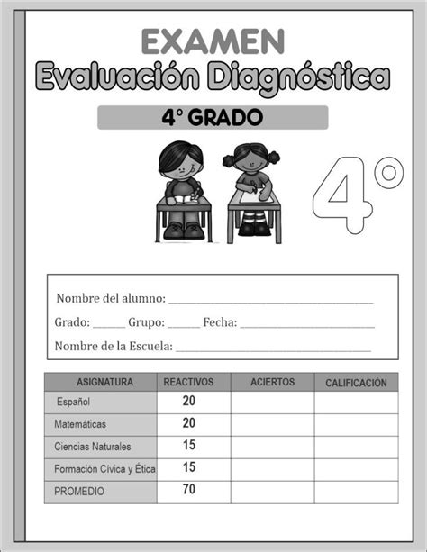 Evaluación Diagnóstica Primaria I Material Educativo School Values