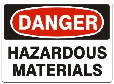 Danger Hazardous Materials Osha Safety Sign