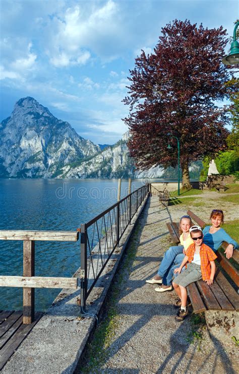 Traunsee Summer Lake Austria Stock Photo Image Of Season Alps
