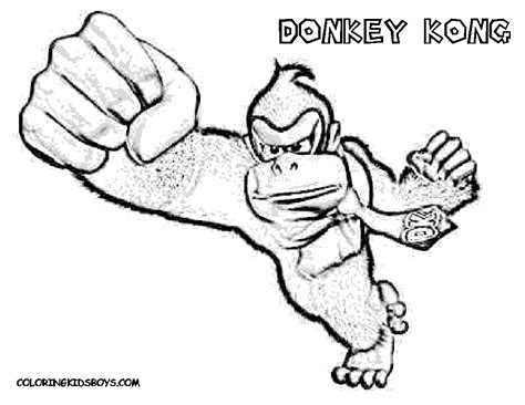 Dibujo De Donkey Kong Para Colorear Y Pintar 52435