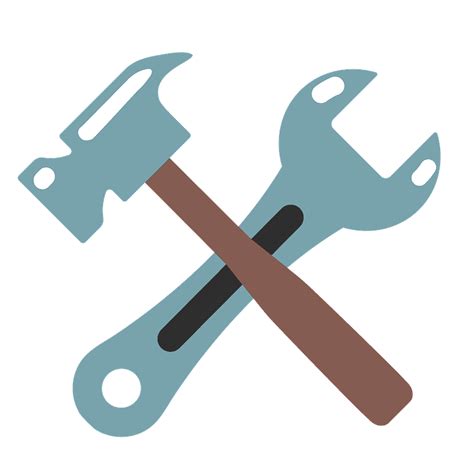 Hammer And Wrench Emoji Clipart Free Download Transparent Png Creazilla