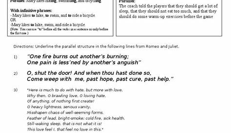 romeo and juliet prologue worksheets
