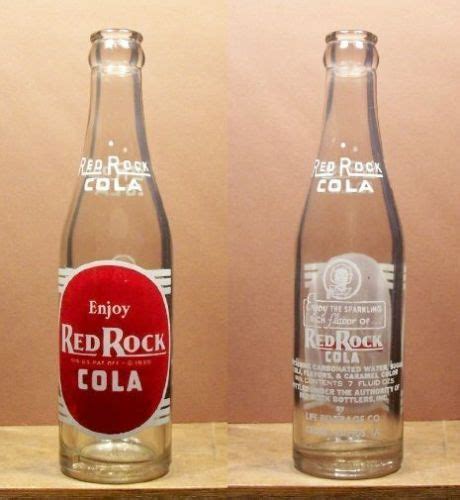 Red Rock Cola Old Acl 7 Oz Soda Pop Bottle Life Beverage Cedar Rapids