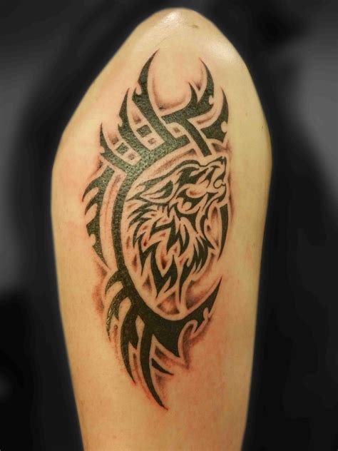 Tribal Wolf Tatt Pinterest Tribal Wolf Wolf Tattoos And Spirit