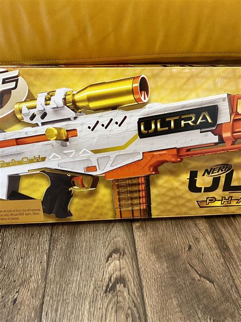 Nerf Gun Ultra Pharaoh Bolt Blaster Action Sniper Rifle With Gold