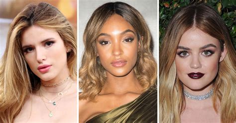 best celebrity hair color ideas for growing out your roots teen vogue