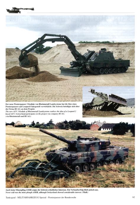 Modern German Army Armoured Engineer Vehicles Tankograd Publishing