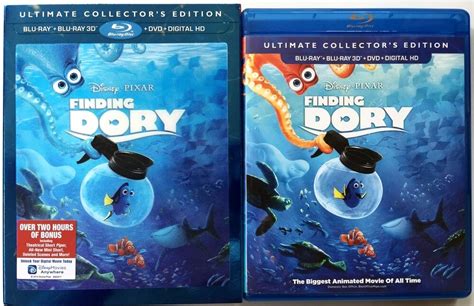 New Disney Pixar Finding Dory 3d Blu Ray Dvd 4 Disc Lenticular