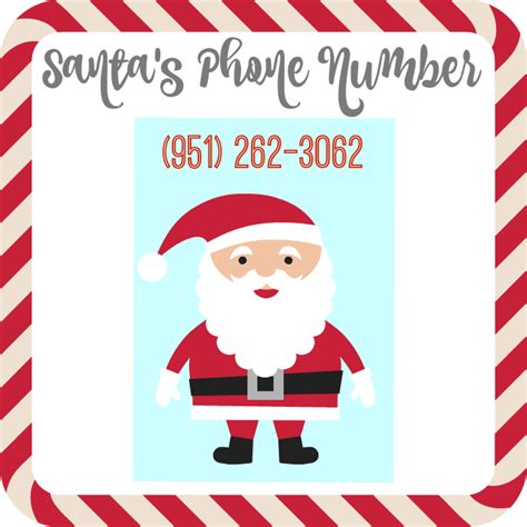 Santas Number Santa Phone Call Santa Free Santa