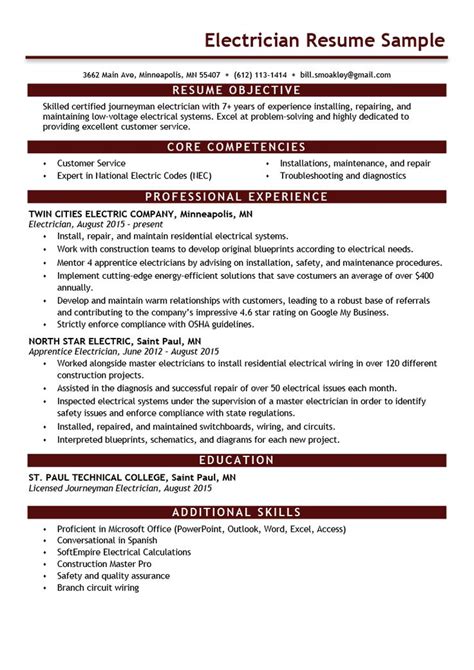 Put these together with a resume built from one of our engineering resume samples and you'll be showing a prospective. Electrician Resume Sample & Expert Writing Tips | Writing ...