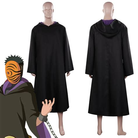 Naruto Tobi Cloak Outfits Halloween Carnival Suit Cosplay Costume New