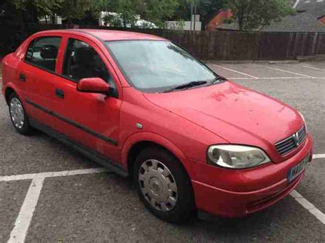 2002 VAUXHALL ASTRA CLUB 8V RED Car For Sale