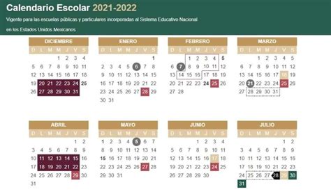 Calendario SEP Conoce Todos Los Puentes Y Vacaciones De 2022