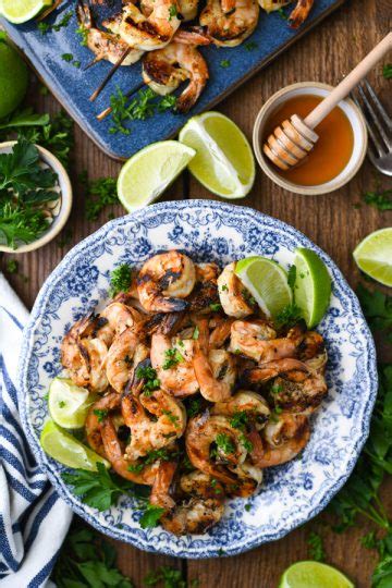 Refrigerate at least 4 hours and up to overnight. Marinated Grilled Shrimp - The Seasoned Mom