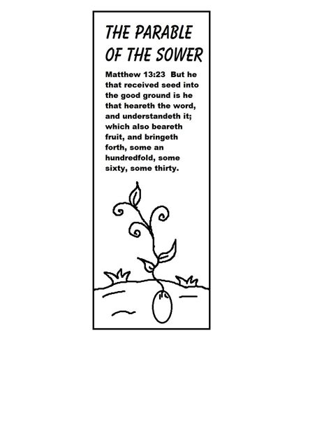 Parable Of The Sower Free Printables