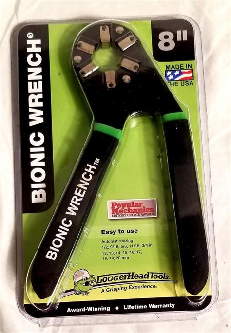 Usa Loggerhead Tools 8 Bionic Wrench Ez Grip 12 To 34 Inch 12 To