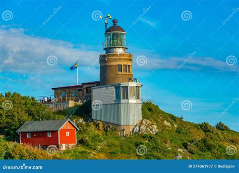 Kullen Lighthouse At Kullaberg Peninsula In Sweden Stock Image Image Of Coast Landmark