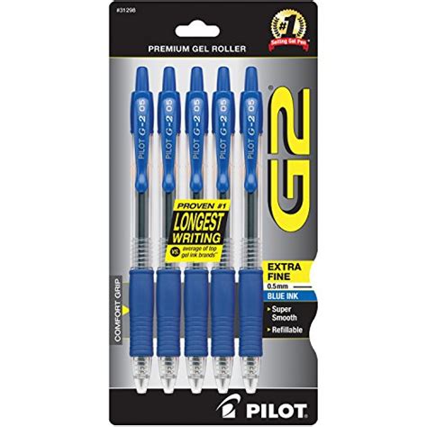 Pilot G2 Premium Refillable And Retractable Rolling Ball Gel Pens Extra