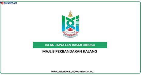 Jawatan kosong jabatan perkhidmatan awam malaysia jpa tawaran adalah dipelawa dari. Jawatan Kosong Terkini Majlis Perbandaran Kajang • Kerja ...