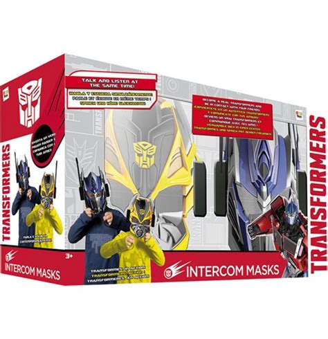 Buy Official Transformers Intercom Masks Optimus Prime And Bumblebee