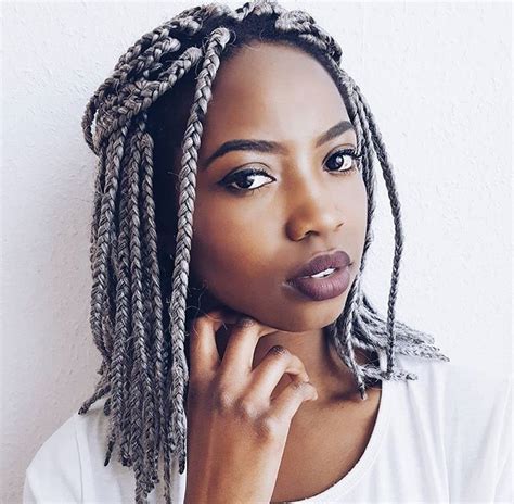 What more could a woman want? Medium box braids: 6 different ways to wear this ...