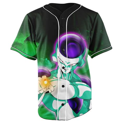Dragon ball z baseball jersey is rated 4.8 out of 5 by 5. Frieza Dragon Ball Z Black Button Up Baseball Jersey ...