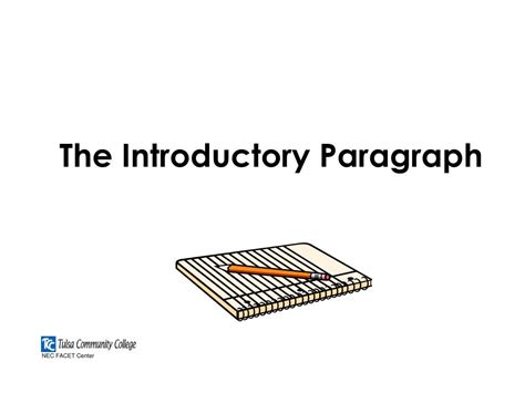 Ppt The Introductory Paragraph Powerpoint Presentation Free Download