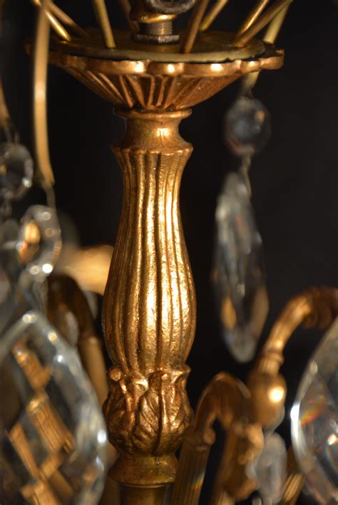 The frames for our crystal chandeliers include those that are all crystal as well as bronze, gold, iron and silver and more. 8 Light French Gold Bronze Crystal Chandelier For Sale ...