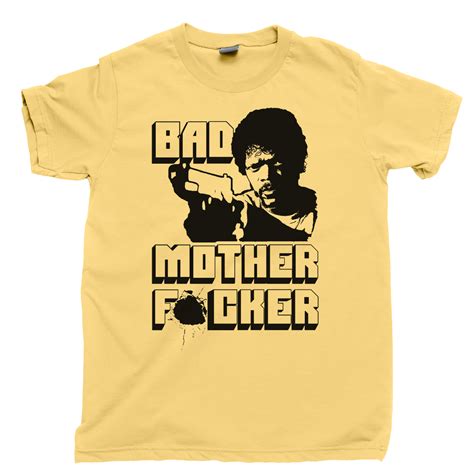 Bad Mother Fcker T Shirt Pulp Fiction Tarantino Movie Mens Cotton