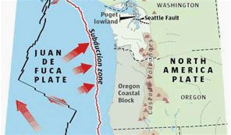 Oregon Earthquake Fault Lines Map Oregon Fault Line Map Secretmuseum